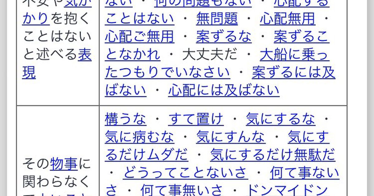 うわやっべ やらかした って落ち込んだ時は類語辞典で 大丈夫だ と調べるとめちゃくちゃ慰めてもらえるライフハック 元気出た イーノックを思い出す Togetter