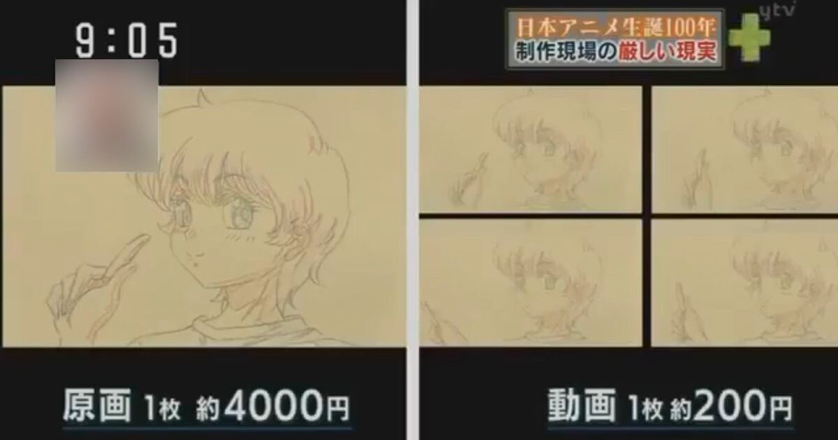 アニメ業界を特集したある番組 原画1枚4000円 の紹介が間違ってた アニメ好きな人たちへ 誤解しないでほしい Togetter