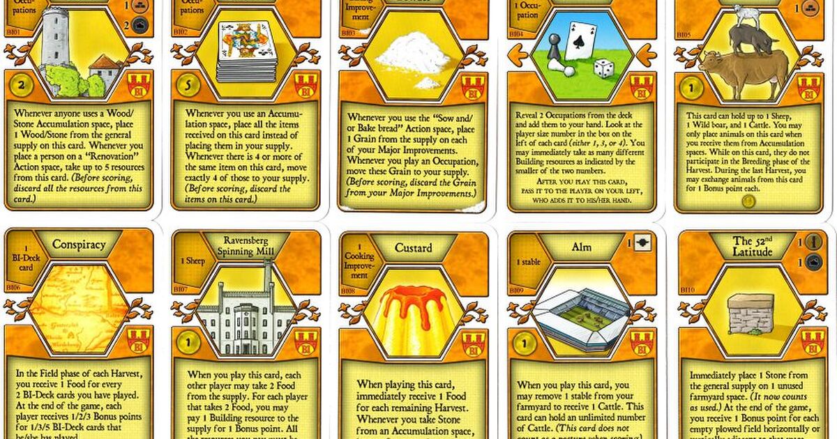 【アグリコラ】ビーレフェルトデッキ私的メモ (2ページ目) Togetter