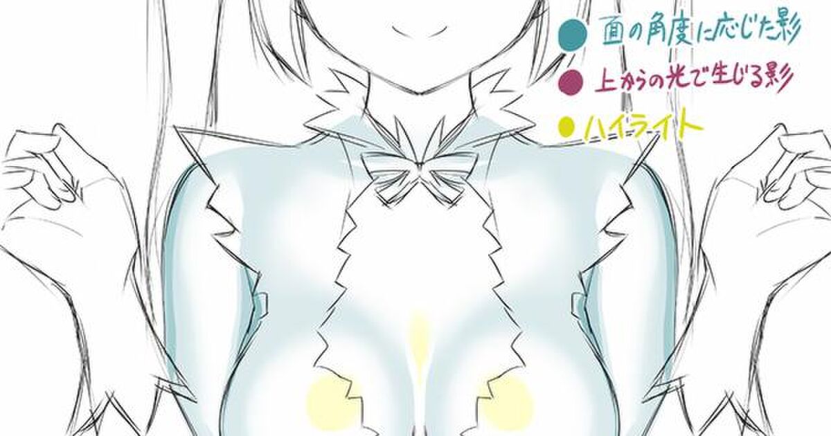 漫画家さんが教える おっぱいを立体的に描くコツ ２つの影の種類 とは Togetter