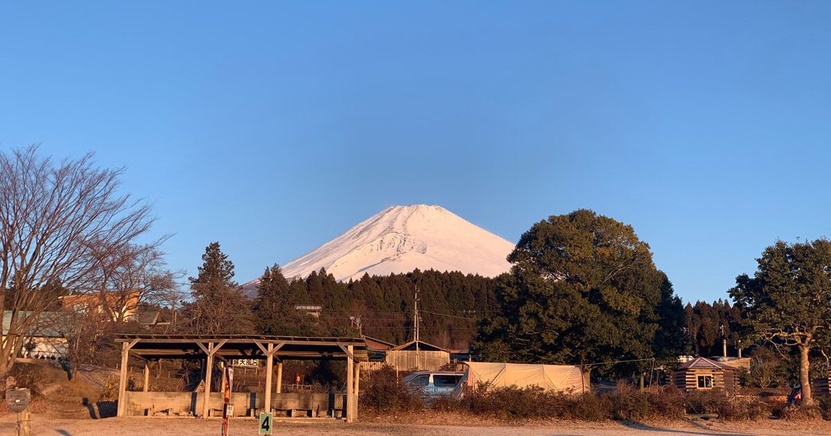 富士山の見える静岡県裾野市でまったり薪ストーブソロキャンプしてきた話 - Togetter