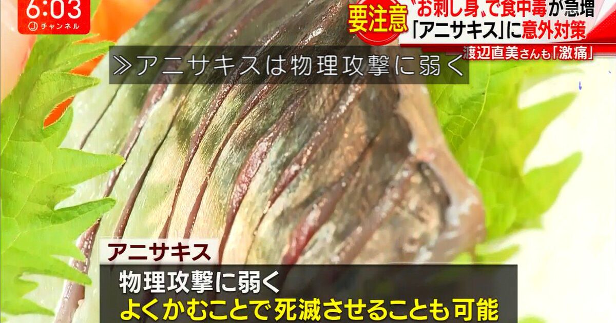 魚に多い寄生虫 アニサキス にはレベルを上げて物理で殴るのが有効 相当なレベルが必要なので加熱した方が良さそう Togetter