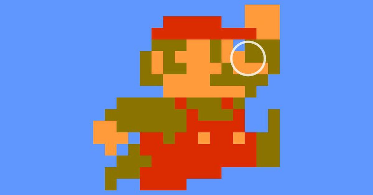 追記あり マリオの鼻はジャンプ中に1ピクセル削れる 肩紐にも違和感 初代スーマリのドット絵についての考察 Togetter