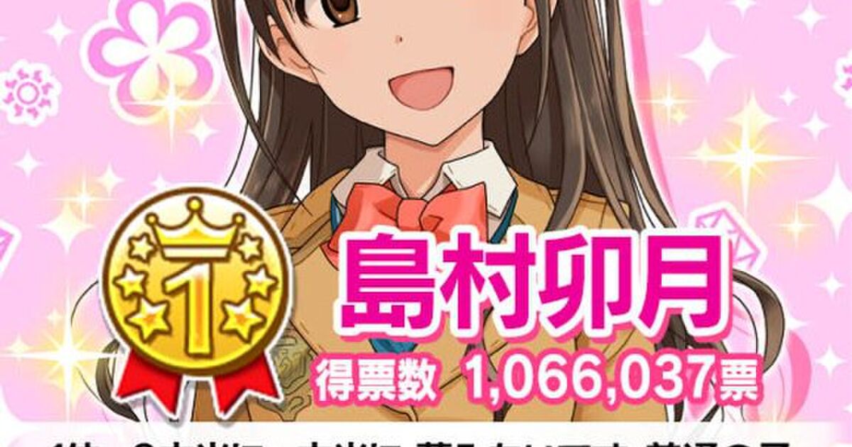 シンデレラガールズ第5回総選挙結果発表の話題 Togetter