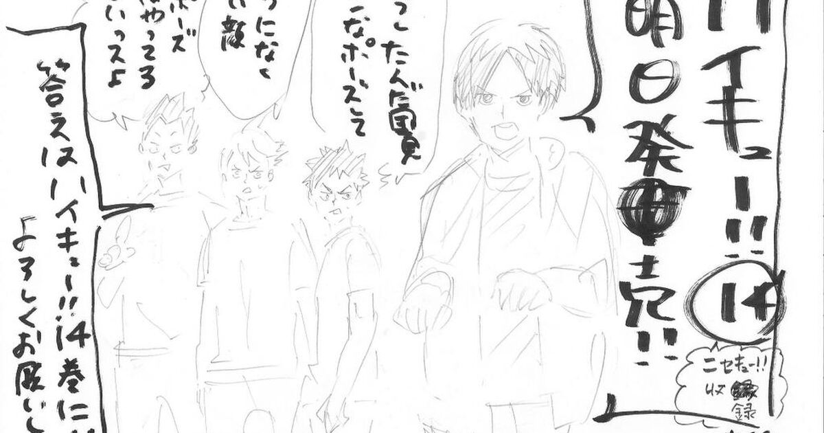 特典情報 ハイキュー 14巻 拡材紹介 特典解説 Togetter
