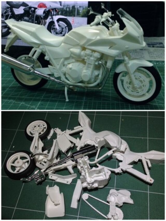 フジミ模型『HONDA CB1300P 白バイ』の製作記録 - posfie