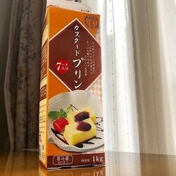 パック入り1kgのプリンが豪快すぎ！「私の知ってるプリンと違う」「夢