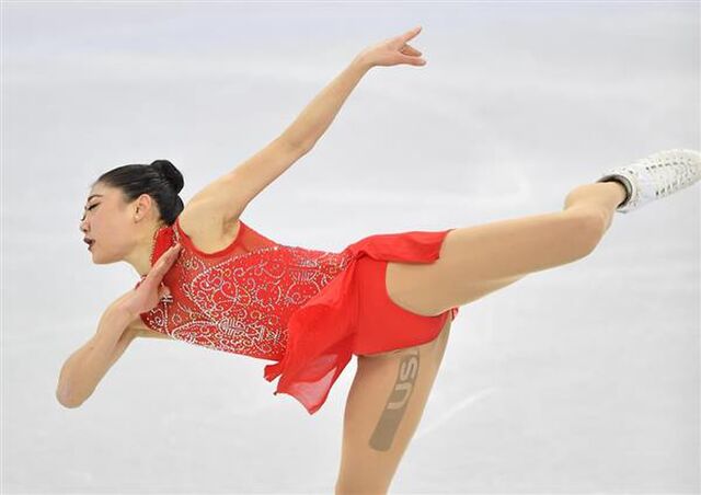 米フィギア女子選手 Mirai Nagasuの股間の治療テープが実にエロい タトー かどうかより エロいのだ Togetter