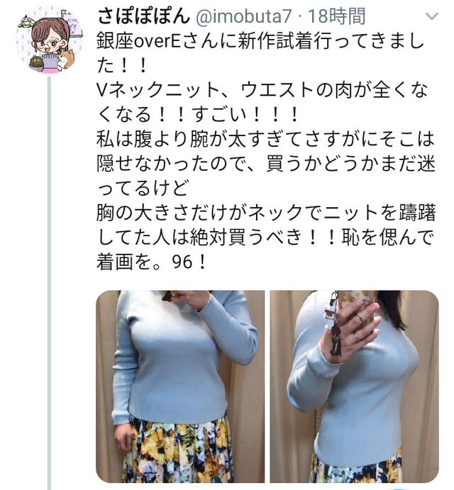 ニットのレビューをした巨乳女性がおっさんにセクハラされる セクハラを拒んだら男たちからボコボコにされ画像削除 Togetter