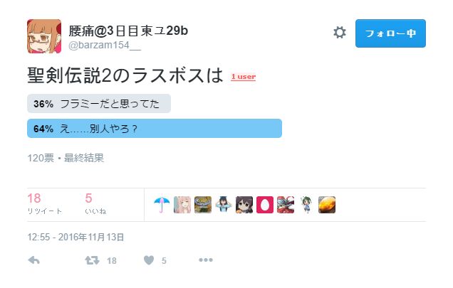 聖剣伝説２のラスボス 神獣 はフラミーではなかった Togetter