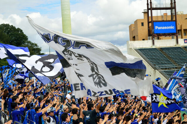 写真 ガンバ大阪のフラッグ ゲーフラ 他クラブもあり Gamba ガンバ大阪 Jleague Togetter