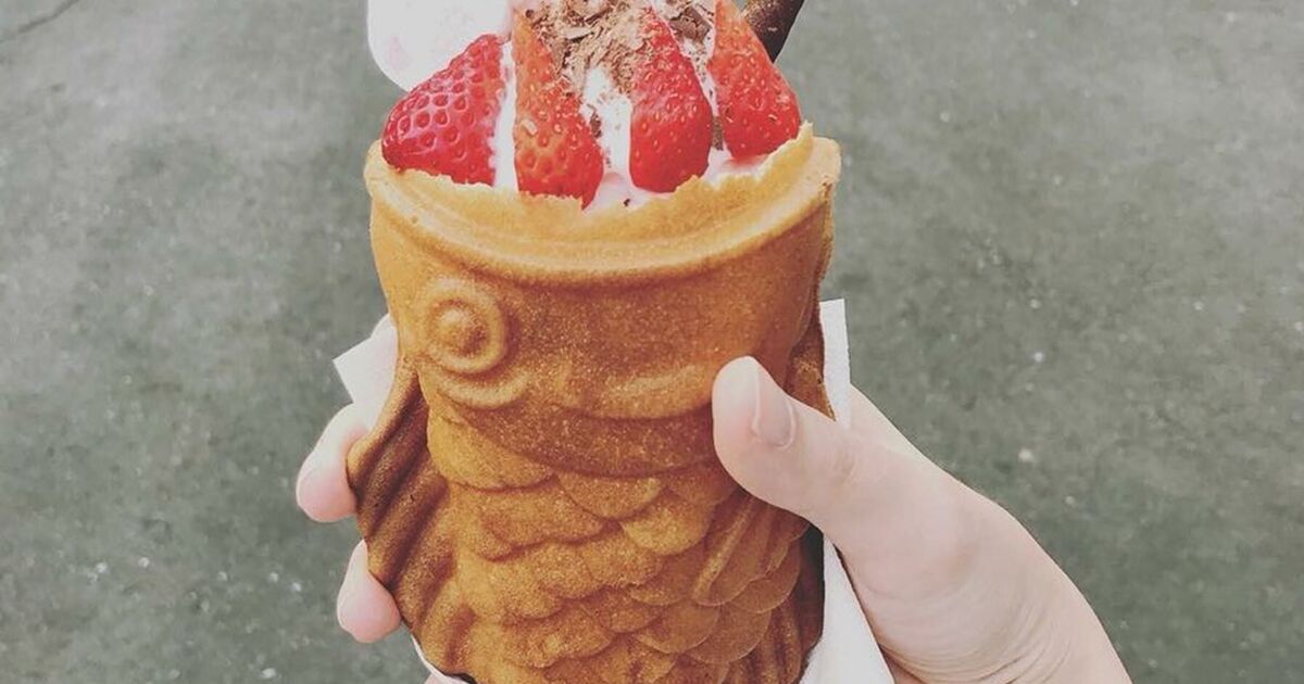 たい焼きパフェ器 値下げ！！たい焼きパフェの器、お祭り、業務用 鯛焼き